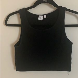 Black crop top